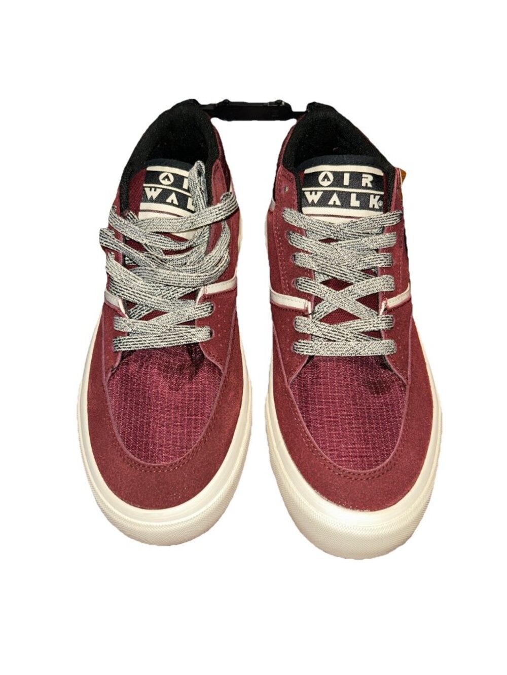Airwalk Men's Freestyle Mid Top Sneakers Maroon Size 8 NWT